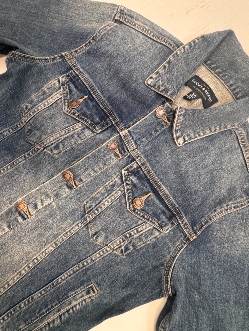 Lucky Brand Trucker Jacket Woman The Tomboy Trucker